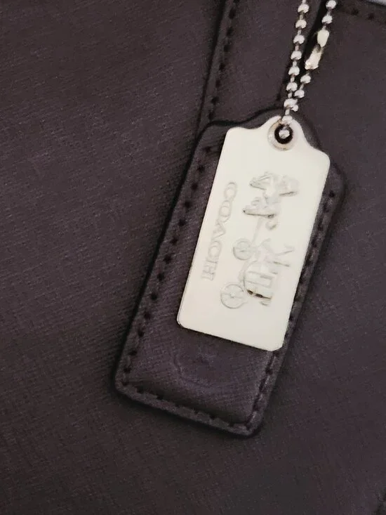 Euc Coach Madison Brown/Bronze Metallic Tote Bag Xl - Picture 11 of 15